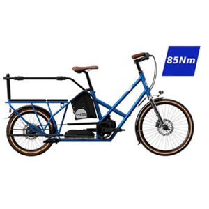 elektrische longtail fiets voor twee of drie kinderen